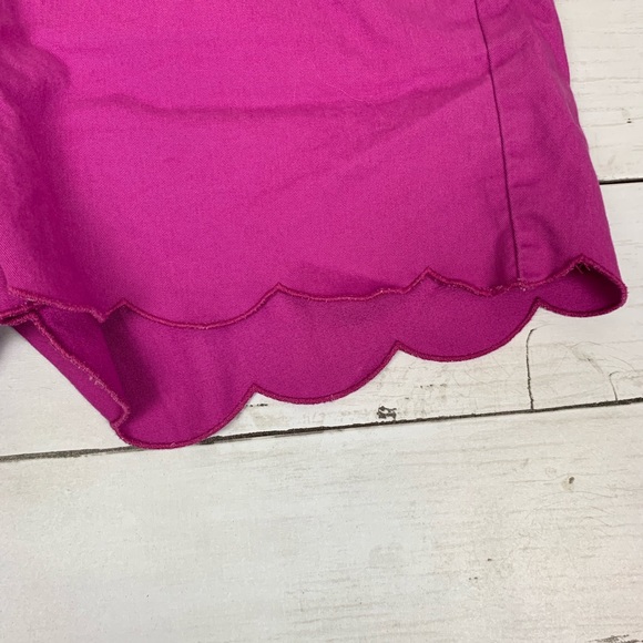 Ann Taylor Loft scalloped purple shorts - Picture 5 of 7
